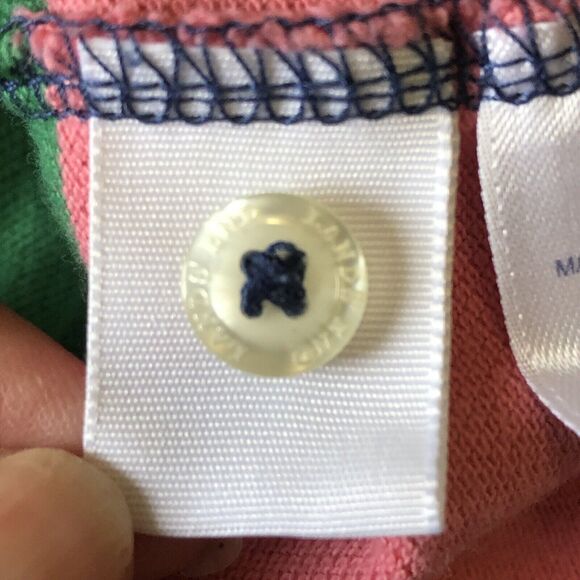 Lands End Mens Collared Short Sleeve Polo Shirt Multicolor Striped Size Large - Picture 13 of 13